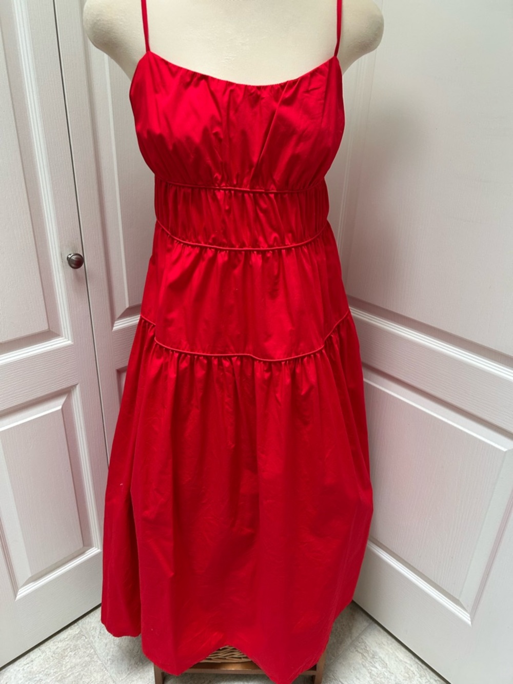 Red Spaghetti-Strap Maxi Dress - Women